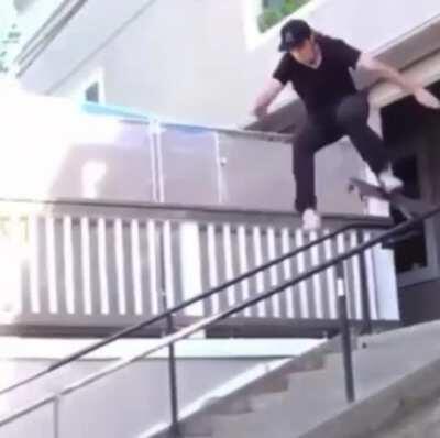 It all happened so fast. Nuts then face plant scorpion.