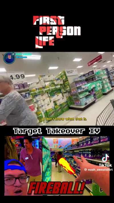 Lonely TikToker tries to get attention in store