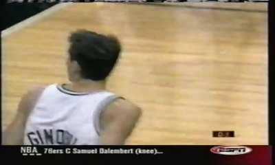 [Highlight] San Antonio Meets Young Emanuel Ginobili (Preseason, 2002)