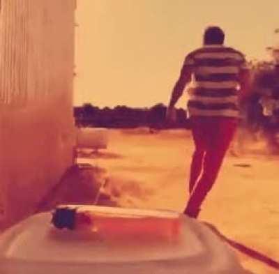 I have a bomb in my hand