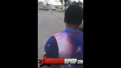 Dude gets knocked into a seizure after a street fight