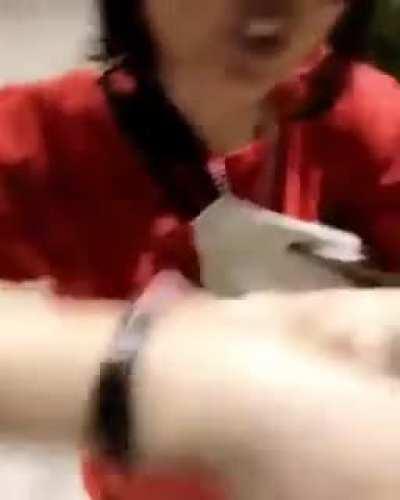 My aunt after returning home from overseas