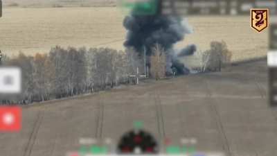 Drone footage provided by the Ukrainian 95th Air Assault Brigade shows one of yesterday's many Russian armored assaults in the Kursk region.