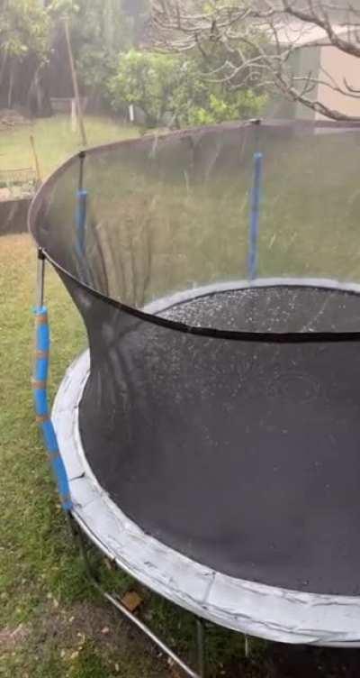 Hail in Indooroopilly today