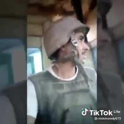 Egyptian soldier in North Sinai.