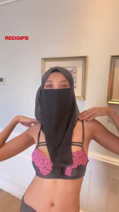 Covered in black, hiding sweet pink underneath, just for your eyes