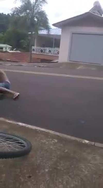 Acting tough til the whip comes out