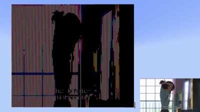 RGB on chiseled bookshelves