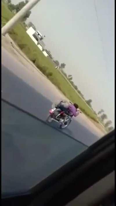 Well... At least he got to feel like superman flying for a good bit.