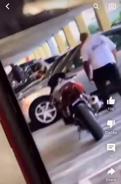 See a man turn into a folding chair