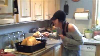 Pregnant Turkey Prank