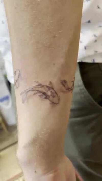 My spin on Swimming in Circles tattoo