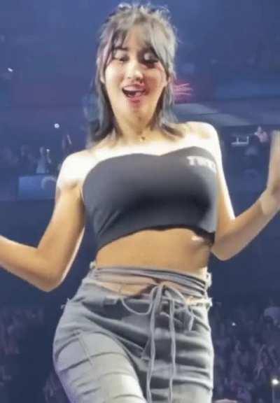 Yesss~~ Shake that slutty boobs in front of all of the audience