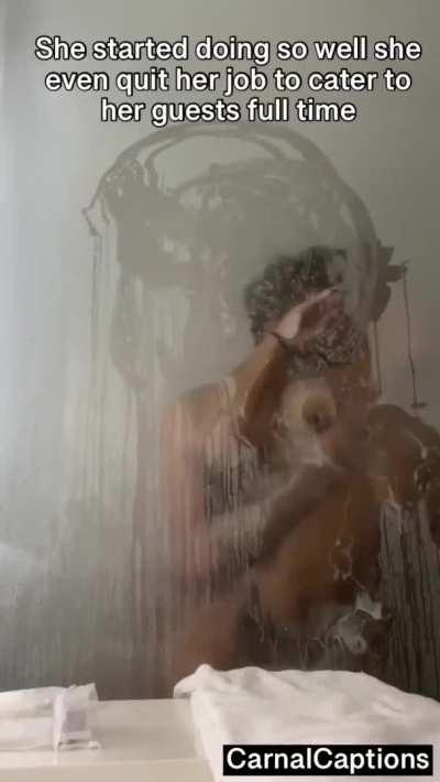 She takes care of her guests