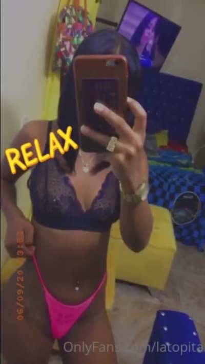 She’s showing nothing