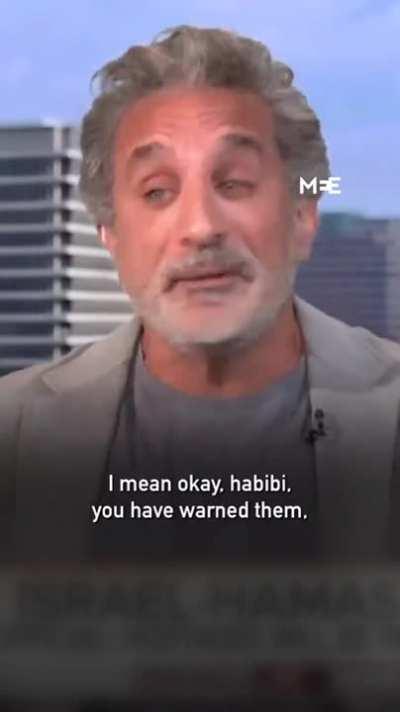 Bassem Youssef vents his frustration with the Arab–Israeli conflict.