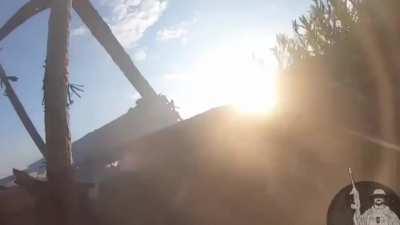 Head-cam footage from a Ukrainian soldier at a former Russian position west of Klishchiivka (south of Bakhmut)
