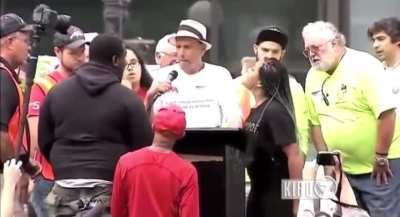 Protestors shut down Bernie Sanders event