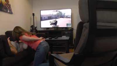 I suck off my BF while he sucks at playing Mafia III