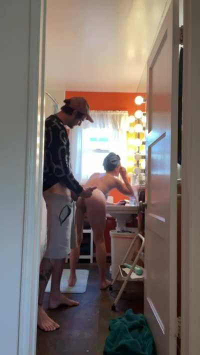 I make him wait like this until I’m done getting ready. [MF] MILF