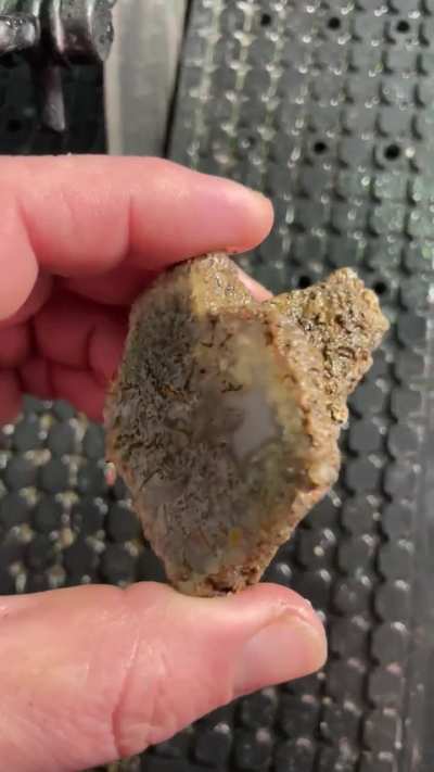 Moss agate I found and cut