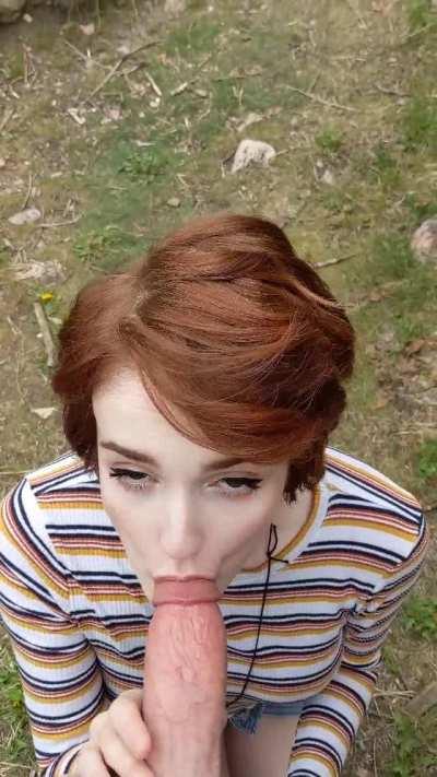 I want to walk back down the trail, with your cum on my face [gif]