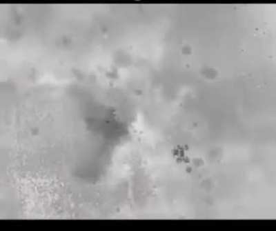 Video of solder pretending to be injured so they don't get attacked by drone