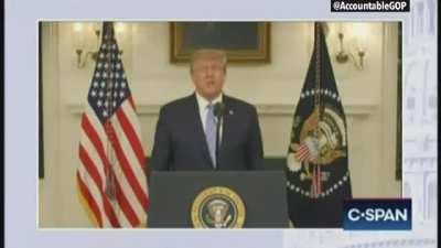 Outtakes of Trump's Jan. 7 address to the nation