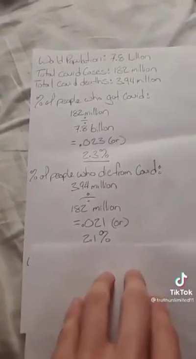 💥There Is No Pandemic #basic math