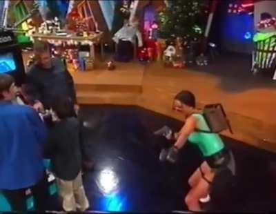 Lara Croft on The Late Late Toy Show 1999