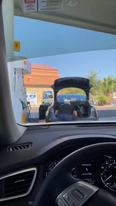 Where is the gas tank?