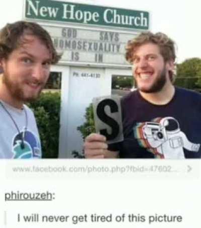 Well if God says it...