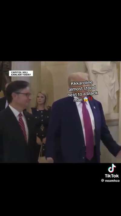 Officer stands to close to US Press Secretary