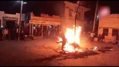 Playing with a bonfire