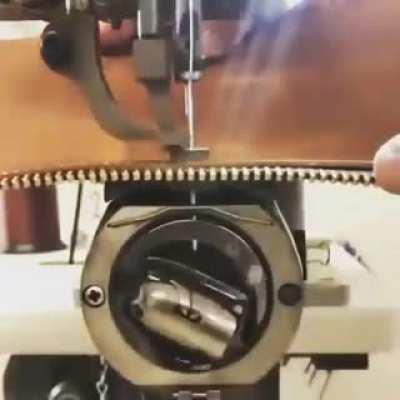 A Sewing Machine in operation.