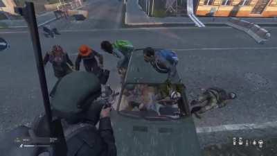 Tryna run me over lol. Not having it