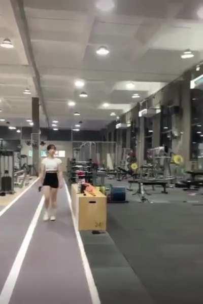 When you see your gym crush