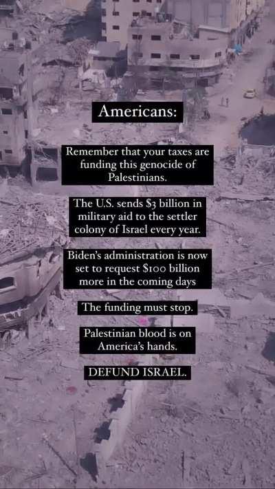 DEFUND the settler colonialisation of Israel