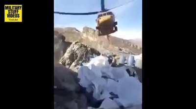 Turkish UH-60 Black Hawk dodged a ATGM in Northern Iraq. (Two Angles)