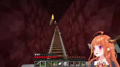 Dragon enjoying a roller coaster ride