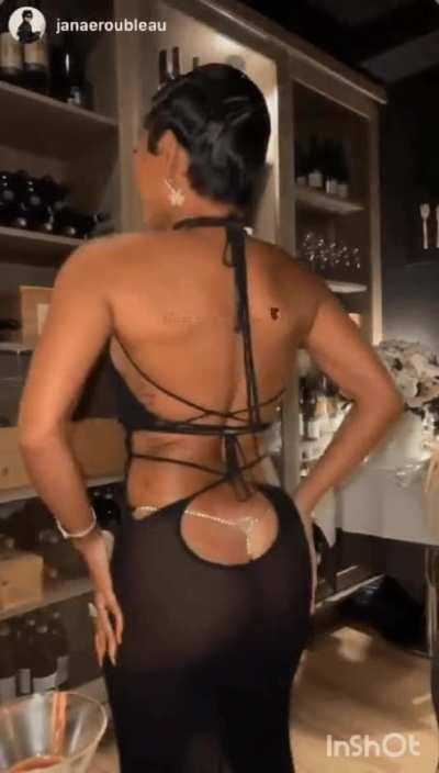 See thru in all black 🥰