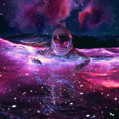 Floating In Space by Redditor u/visualdon
