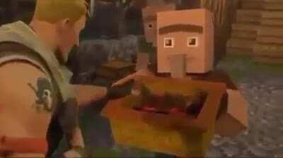 Pewds when he finds a village