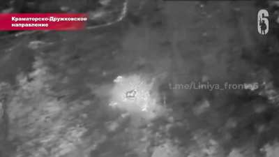 3 Ukrainian soldiers huddled together are hit by Russian drone drop
