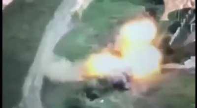 The destruction of the Russian T-80BVM tank in the Kherson region.