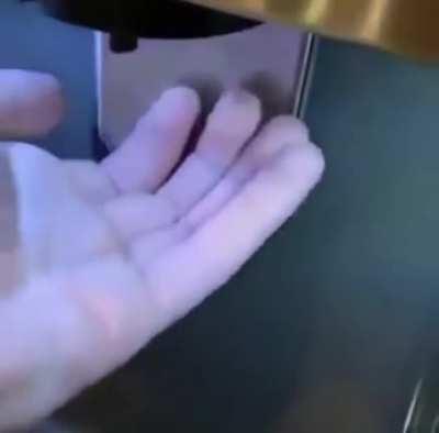 Blursed ice dispenser