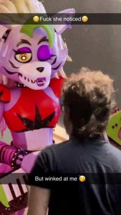 Dude be simping for a Fnaf animatronic