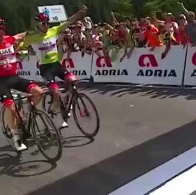 Playing rock, paper, scissors to decide who wins