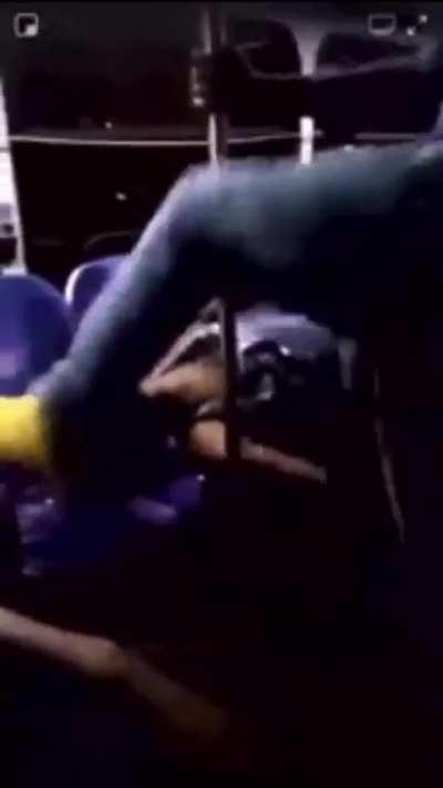 Guy beats gay dude for touching him