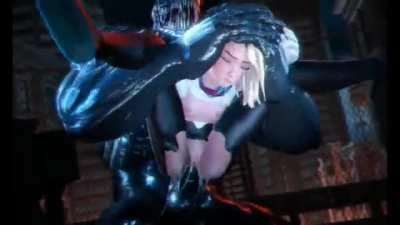 Gwen vs. Venom - The Daily Bulge (FroggySfm, Evilaudio) [Marvel]
